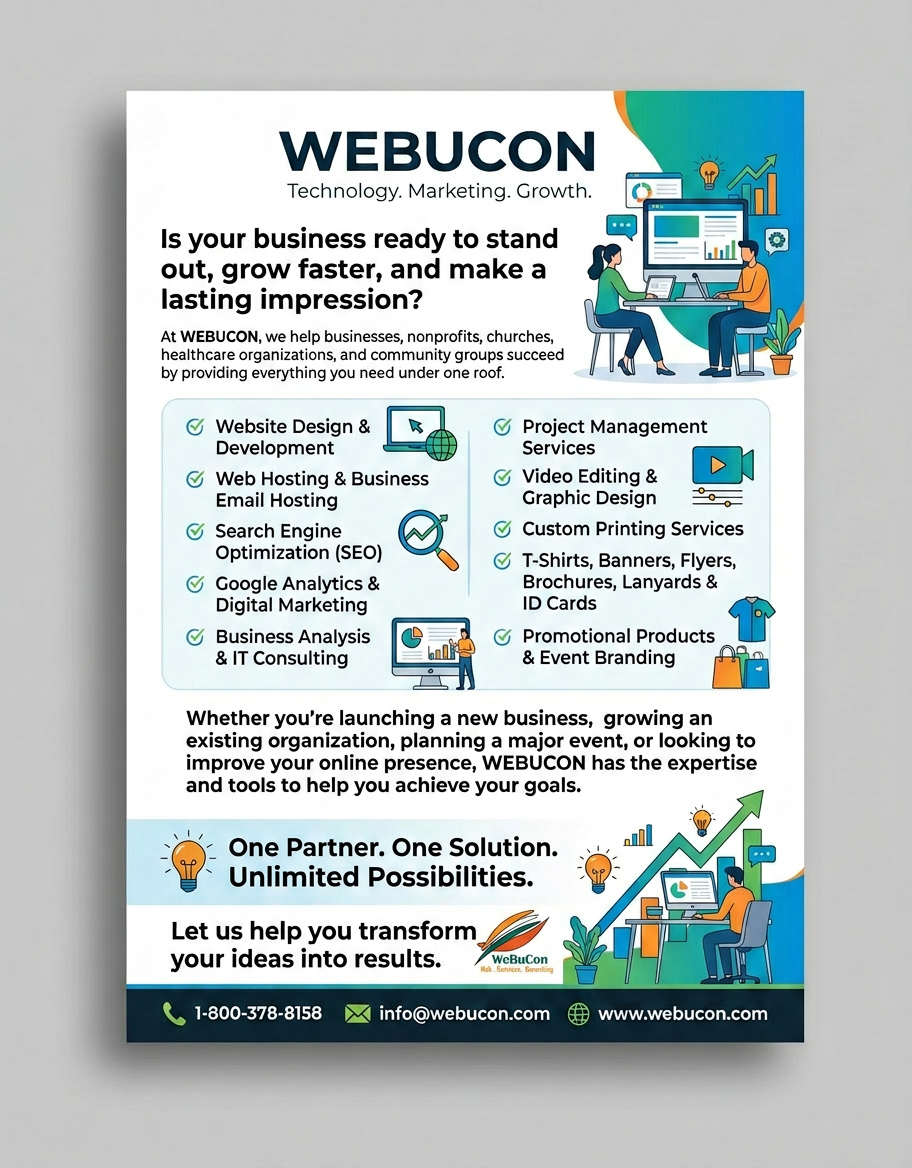 WEBUCON | Website Design, Printing, SEO & Business Consulting Services